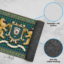 Scottish Lyon Clan Tartan Badge Rampant Lion Tartan Plaid Doormat Scottish Plaid Tartan Plaid - ScotsTee - scotstee.com
