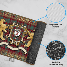 Scottish Crawford Clan Tartan Badge Rampant Lion Tartan Plaid Doormat Scottish Plaid Tartan Plaid - ScotsTee - scotstee.com