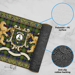 Scottish Ferguson Clan Tartan Badge Rampant Lion Tartan Plaid Doormat Scottish Plaid Tartan Plaid - ScotsTee - scotstee.com