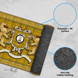 Scottish Houston Clan Tartan Badge Rampant Lion Tartan Plaid Doormat Scottish Plaid Tartan Plaid - ScotsTee - scotstee.com