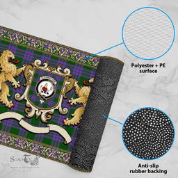 Scottish Elphinstone Clan Tartan Badge Rampant Lion Tartan Plaid Doormat Scottish Plaid Tartan Plaid - ScotsTee - scotstee.com