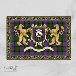 Scottish Blair Clan Tartan Badge Rampant Lion Tartan Plaid Doormat Scottish Plaid Tartan Plaid - ScotsTee - scotstee.com