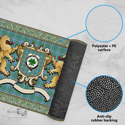 Scottish Irvine Clan Tartan Badge Rampant Lion Tartan Plaid Doormat Scottish Plaid Tartan Plaid - ScotsTee - scotstee.com