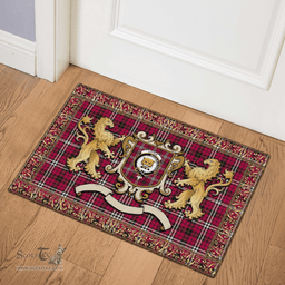 Scottish Little Clan Tartan Badge Rampant Lion Tartan Plaid Doormat Scottish Plaid Tartan Plaid - ScotsTee - scotstee.com