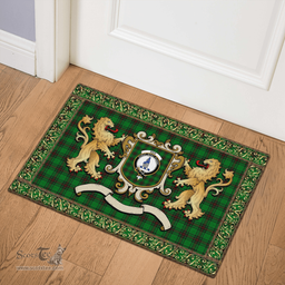 Scottish Ged Clan Tartan Badge Rampant Lion Tartan Plaid Doormat Scottish Plaid Tartan Plaid - ScotsTee - scotstee.com