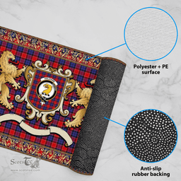 Scottish Haldane Clan Tartan Badge Rampant Lion Tartan Plaid Doormat Scottish Plaid Tartan Plaid - ScotsTee - scotstee.com