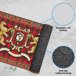 Scottish Drummond Clan Tartan Badge Rampant Lion Tartan Plaid Doormat Scottish Plaid Tartan Plaid - ScotsTee - scotstee.com