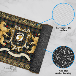 Scottish Lyle Clan Tartan Badge Rampant Lion Tartan Plaid Doormat Scottish Plaid Tartan Plaid - ScotsTee - scotstee.com