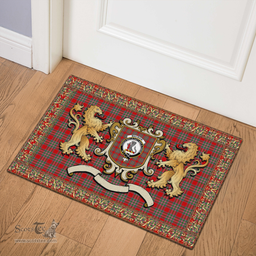 Scottish Macbain Clan Tartan Badge Rampant Lion Tartan Plaid Doormat Scottish Plaid Tartan Plaid - ScotsTee - scotstee.com