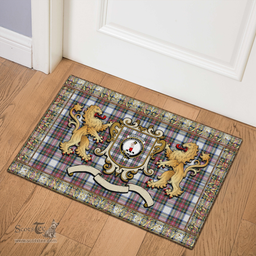 Scottish Dennistoun Clan Tartan Badge Rampant Lion Tartan Plaid Doormat Scottish Plaid Tartan Plaid - ScotsTee - scotstee.com