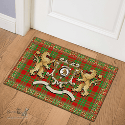 Scottish Macgregor Clan Tartan Badge Rampant Lion Tartan Plaid Doormat Scottish Plaid Tartan Plaid - ScotsTee - scotstee.com