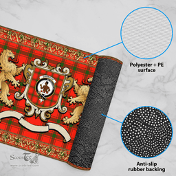 Scottish Darroch Of Gourock Clan Tartan Badge Rampant Lion Tartan Plaid Doormat Scottish Plaid Tartan Plaid - ScotsTee - scotstee.com