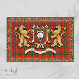 Scottish Butter Clan Tartan Badge Rampant Lion Tartan Plaid Doormat Scottish Plaid Tartan Plaid - ScotsTee - scotstee.com
