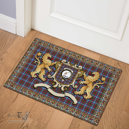 Scottish Dalmahoy Clan Tartan Badge Rampant Lion Tartan Plaid Doormat Scottish Plaid Tartan Plaid - ScotsTee - scotstee.com