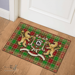 Scottish Baxter Clan Tartan Badge Rampant Lion Tartan Plaid Doormat Scottish Plaid Tartan Plaid - ScotsTee - scotstee.com
