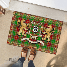 Scottish Baxter Clan Tartan Badge Rampant Lion Tartan Plaid Doormat Scottish Plaid Tartan Plaid - ScotsTee - scotstee.com