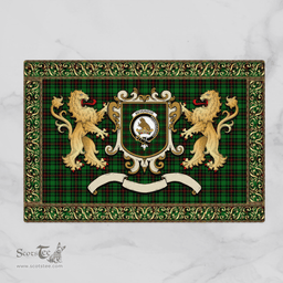 Scottish Beveridge Clan Tartan Badge Rampant Lion Tartan Plaid Doormat Scottish Plaid Tartan Plaid - ScotsTee - scotstee.com