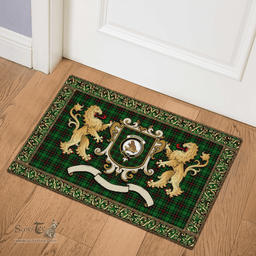 Scottish Beveridge Clan Tartan Badge Rampant Lion Tartan Plaid Doormat Scottish Plaid Tartan Plaid - ScotsTee - scotstee.com