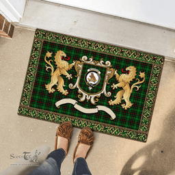 Scottish Beveridge Clan Tartan Badge Rampant Lion Tartan Plaid Doormat Scottish Plaid Tartan Plaid - ScotsTee - scotstee.com