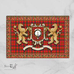 Scottish Bain Clan Tartan Badge Rampant Lion Tartan Plaid Doormat Scottish Plaid Tartan Plaid - ScotsTee - scotstee.com