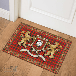 Scottish Bain Clan Tartan Badge Rampant Lion Tartan Plaid Doormat Scottish Plaid Tartan Plaid - ScotsTee - scotstee.com