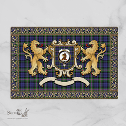 Scottish Baird Clan Tartan Badge Rampant Lion Tartan Plaid Doormat Scottish Plaid Tartan Plaid - ScotsTee - scotstee.com