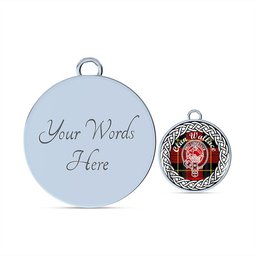 Scotstee Shop Jewelry Wallace Crest Clan Scotland Tartan Plaid Charm Circle Bangle Bracelet Jewelry Gift For Women