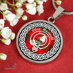 Maxwell jewelry Maxwell Tartan Crest Clan Scotland Tartan Plaid Circle Pendant Necklace Jewelry Gift For Women