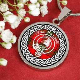 Maxwell jewelry Maxwell Tartan Crest Clan Scotland Tartan Plaid Circle Pendant Necklace Jewelry Gift For Women