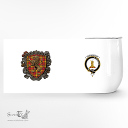 Scottish Scrymgeour Clan Badge Scottish Rampant Lion Wine Tartan Tumbler Scottish Plaid Tartan Plaid - ScotsTee - scotstee.com