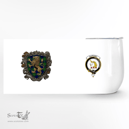 Scottish Oliphant Clan Badge Scottish Rampant Lion Wine Tartan Tumbler Scottish Plaid Tartan Plaid - ScotsTee - scotstee.com