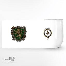 Scottish Orrock Clan Badge Scottish Rampant Lion Wine Tartan Tumbler Scottish Plaid Tartan Plaid - ScotsTee - scotstee.com