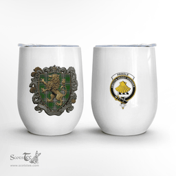 Scottish Pringle Clan Badge Scottish Rampant Lion Wine Tartan Tumbler Scottish Plaid Tartan Plaid - ScotsTee - scotstee.com