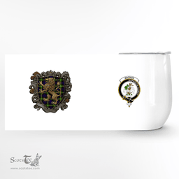 Scottish Watson Clan Badge Scottish Rampant Lion Wine Tartan Tumbler Scottish Plaid Tartan Plaid - ScotsTee - scotstee.com