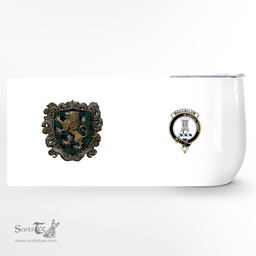 Scottish Maccallum Clan Badge Scottish Rampant Lion Wine Tartan Tumbler Scottish Plaid Tartan Plaid - ScotsTee - scotstee.com