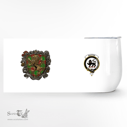Scottish Baxter Clan Badge Scottish Rampant Lion Wine Tartan Tumbler Scottish Plaid Tartan Plaid - ScotsTee - scotstee.com