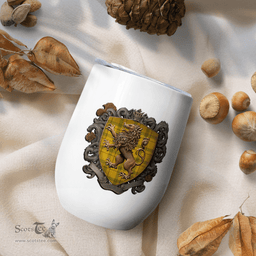 Scottish Houston Clan Badge Scottish Rampant Lion Wine Tartan Tumbler Scottish Plaid Tartan Plaid - ScotsTee - scotstee.com