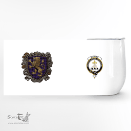 Scottish Garden Clan Badge Scottish Rampant Lion Wine Tartan Tumbler Scottish Plaid Tartan Plaid - ScotsTee - scotstee.com