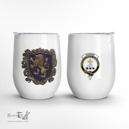 Scottish Garden Clan Badge Scottish Rampant Lion Wine Tartan Tumbler Scottish Plaid Tartan Plaid - ScotsTee - scotstee.com