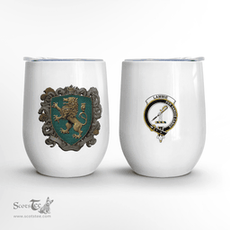Scottish Lammie Clan Badge Scottish Rampant Lion Wine Tartan Tumbler Scottish Plaid Tartan Plaid - ScotsTee - scotstee.com