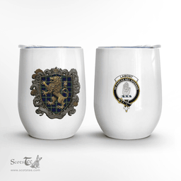 Scottish Lamont Clan Badge Scottish Rampant Lion Wine Tartan Tumbler Scottish Plaid Tartan Plaid - ScotsTee - scotstee.com