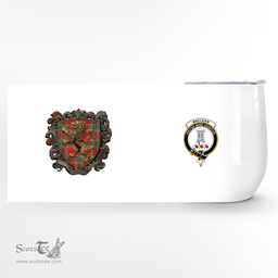Scottish Maclean Clan Badge Scottish Rampant Lion Wine Tartan Tumbler Scottish Plaid Tartan Plaid - ScotsTee - scotstee.com