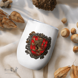 Scottish Macdougall Clan Badge Scottish Rampant Lion Wine Tartan Tumbler Scottish Plaid Tartan Plaid - ScotsTee - scotstee.com