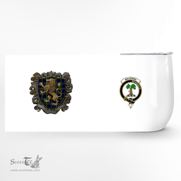 Scottish Macewan Clan Badge Scottish Rampant Lion Wine Tartan Tumbler Scottish Plaid Tartan Plaid - ScotsTee - scotstee.com