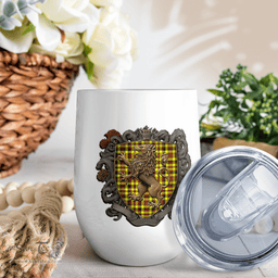 Scottish Jardine Clan Badge Scottish Rampant Lion Wine Tartan Tumbler Scottish Plaid Tartan Plaid - ScotsTee - scotstee.com