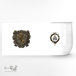 Scottish Haig Clan Badge Scottish Rampant Lion Wine Tartan Tumbler Scottish Plaid Tartan Plaid - ScotsTee - scotstee.com