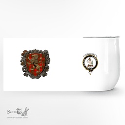 Scottish Livingstone Clan Badge Scottish Rampant Lion Wine Tartan Tumbler Scottish Plaid Tartan Plaid - ScotsTee - scotstee.com
