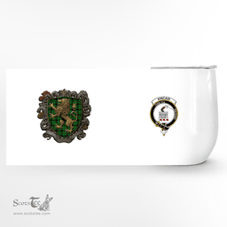 Scottish Kincaid Clan Badge Scottish Rampant Lion Wine Tartan Tumbler Scottish Plaid Tartan Plaid - ScotsTee - scotstee.com