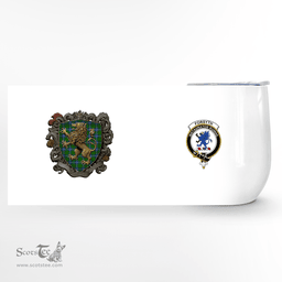 Scottish Forsyth Clan Badge Scottish Rampant Lion Wine Tartan Tumbler Scottish Plaid Tartan Plaid - ScotsTee - scotstee.com