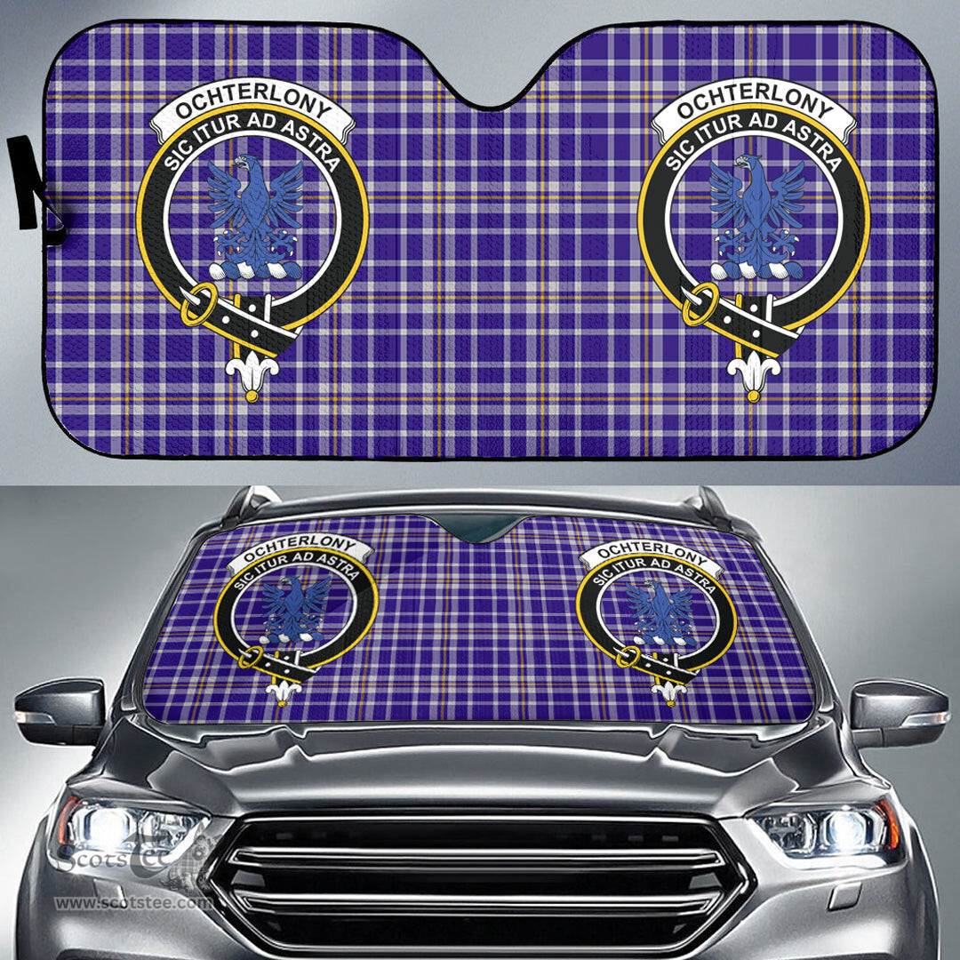 Scottish Ochterlony Clan Tartan Crest Tartan Car Sun Shade Scottish Plaid Tartan Plaid - ScotsTee - scotstee.com
